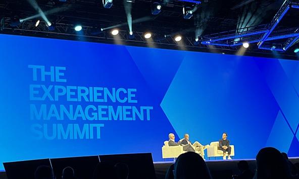 Ed Bastian and Steve Squeri in conversation at Qualtrics X4 conference